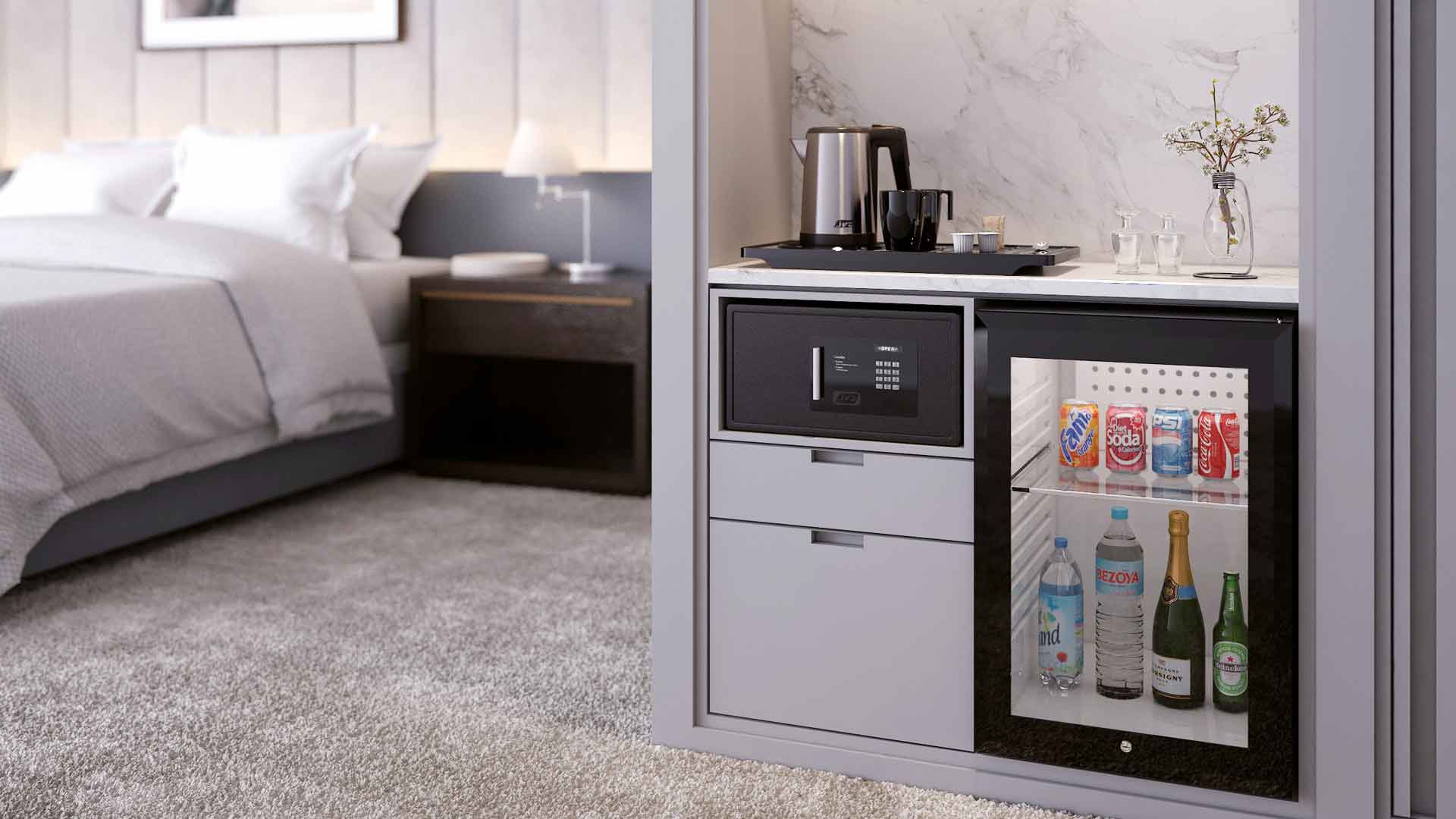 Minibars with Drawers for Hotel Rooms