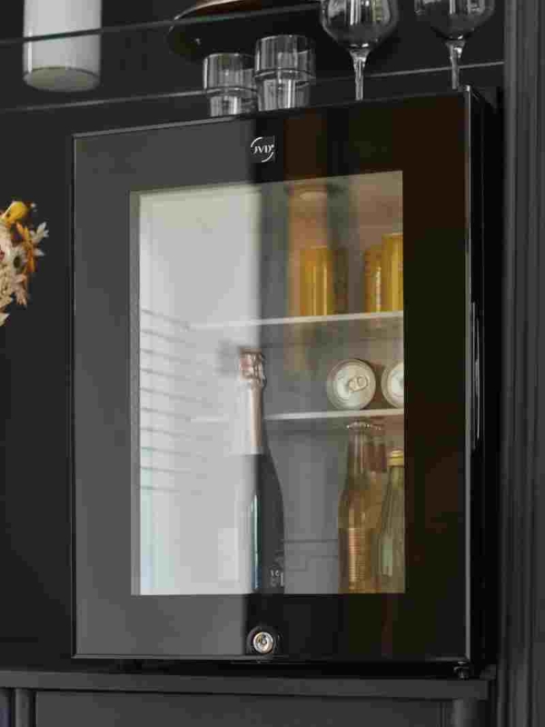 Minibar à porte vitrée pour les chambres d'hôtel - JVD