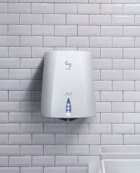 sèche-mains qui neutralise les odeurs dans les sanitaires