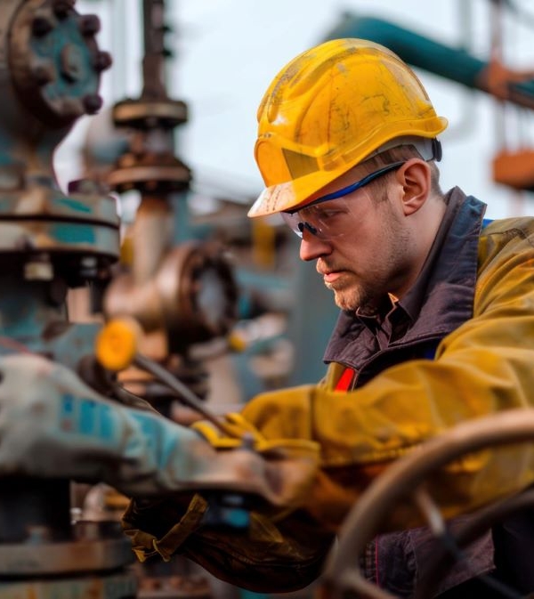 hommes-travaillant-dans-la-pétrochimie-avec-une-tenue-de-travail