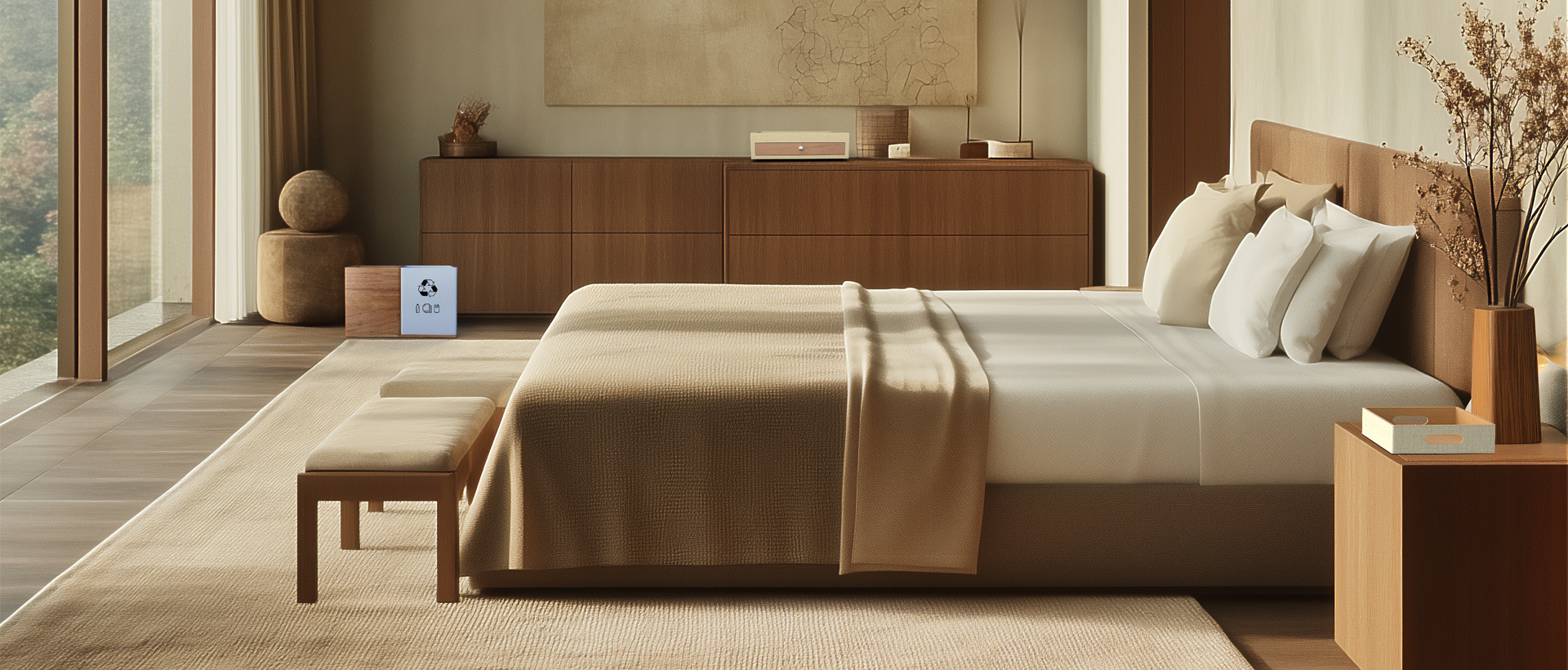 collection d'accessoires Kaizen pour chambre d'hôtel