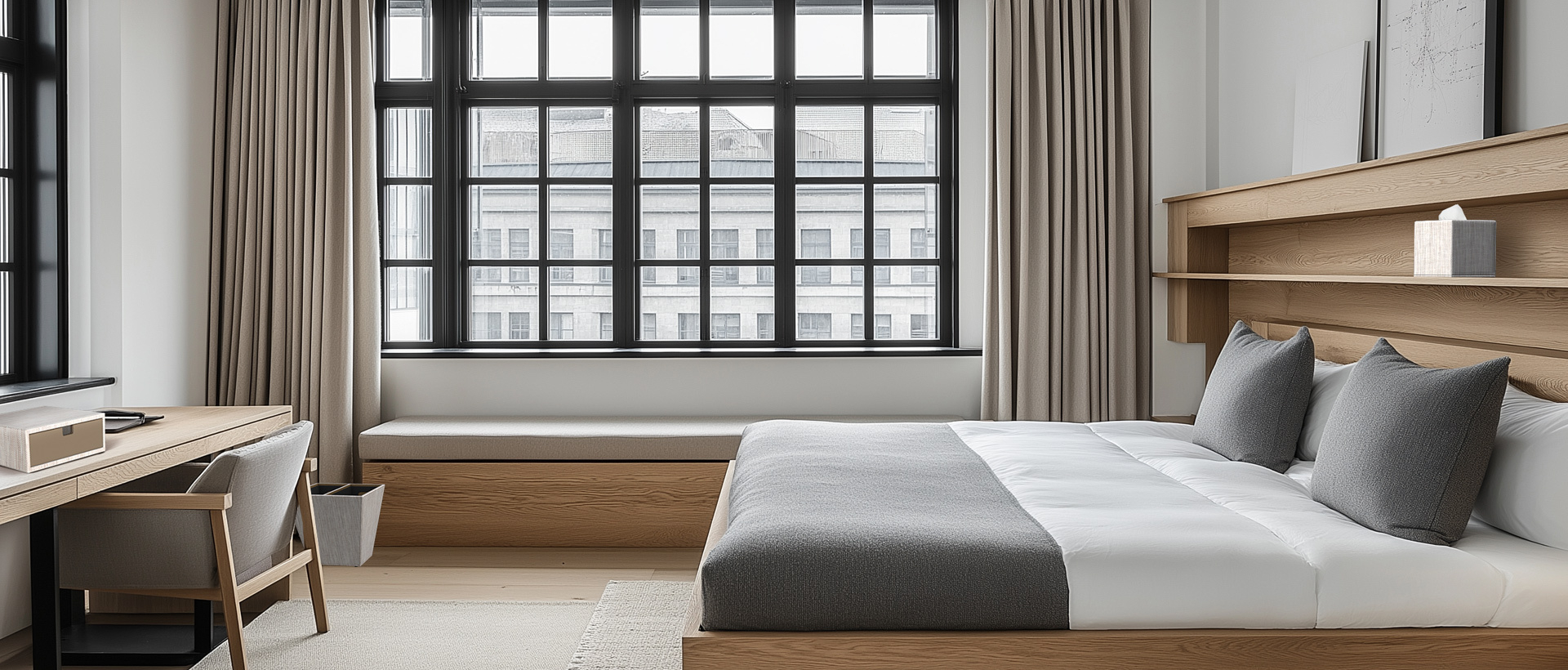 collection d'accessoires Tribe pour la chambre d'hôtel
