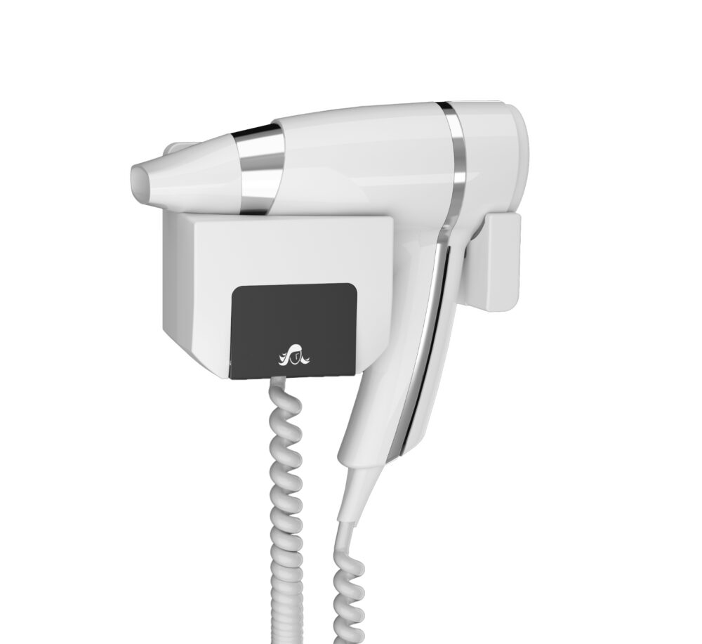 White BRITTONY Hair Dryer + basic frontal support
