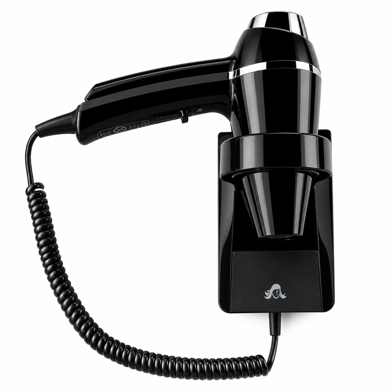Wallmount Hairdryer Clipper black - JVD