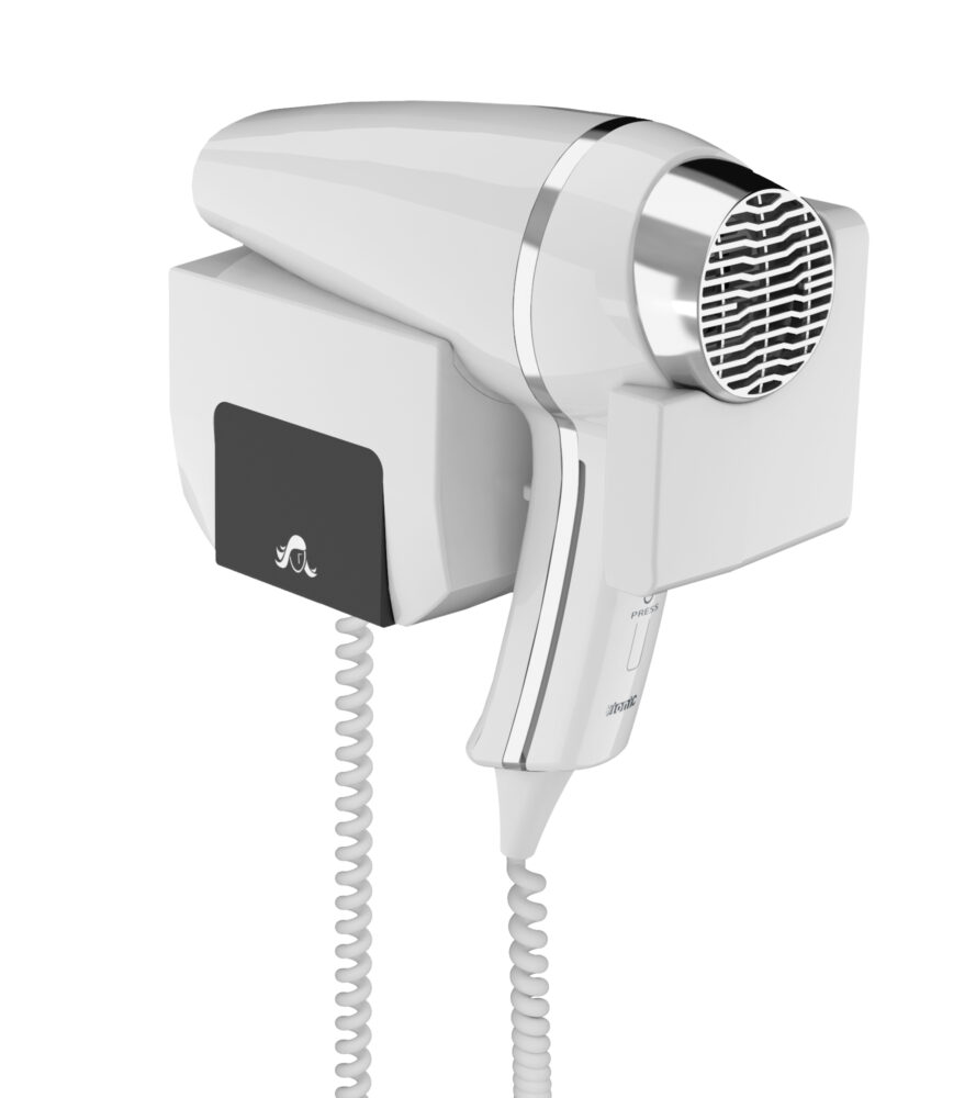 Hairdryer CLIPPER II white + front support