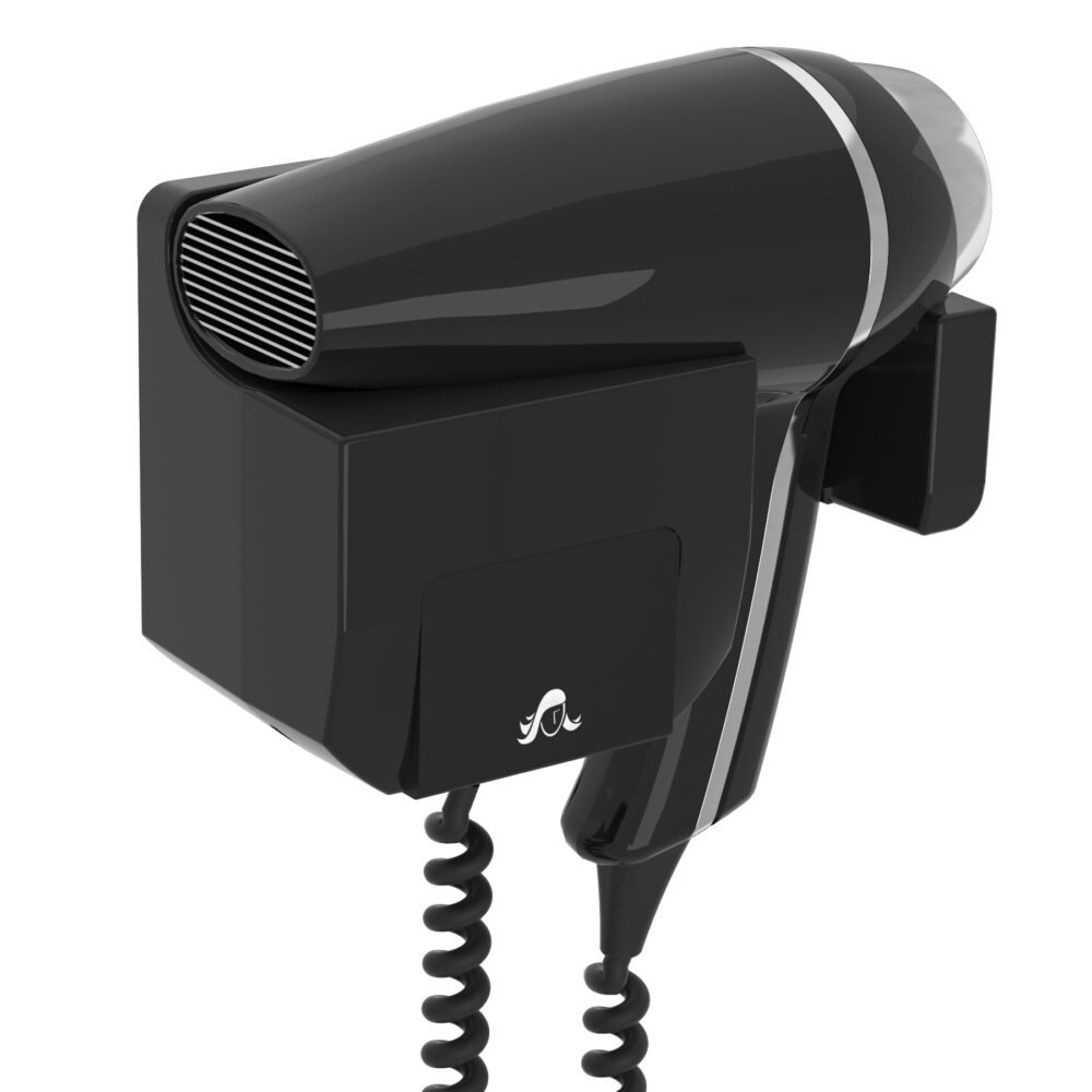 Hairdryer CLIPPER II black + frontal support