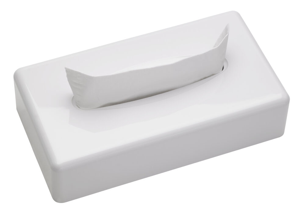 Caja de pañuelos SANIBOX rect.  blanca