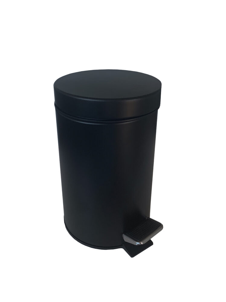 Abfallbehälter mit Pedal, 5 l, schwarz