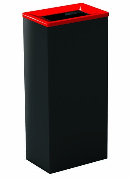 Red lid for 60L metal sorting bin