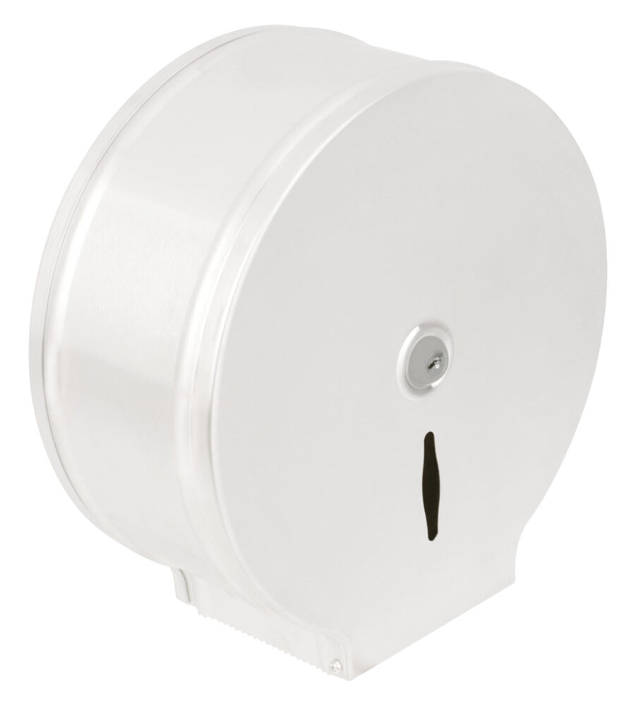 Jumbo Metall 400 Toilettenpapierspender, weiß