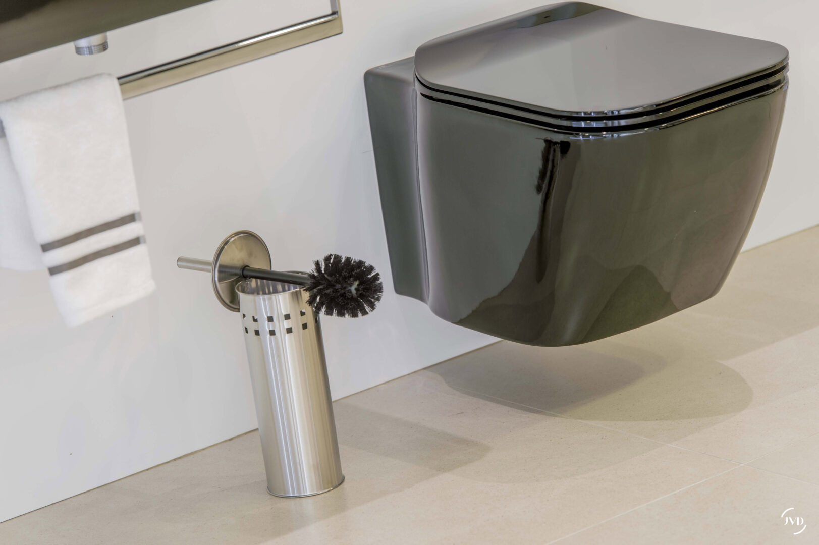 Brosse wc design inox